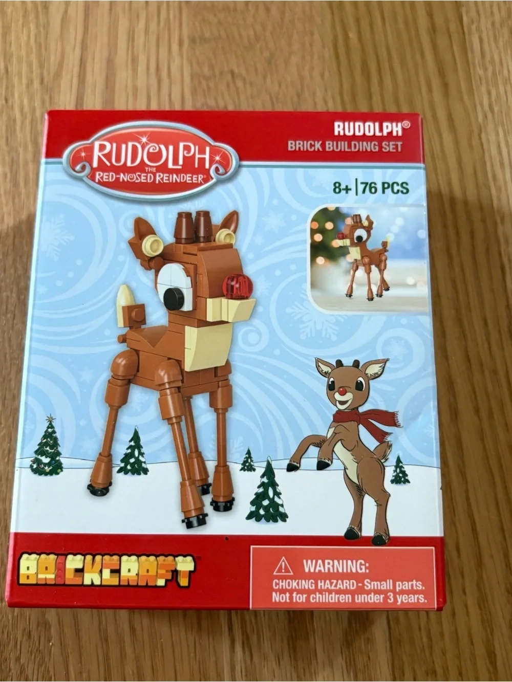 Rudolph Brick Building Set Reindeer NEW Brickcraft Christmas Red Nosed